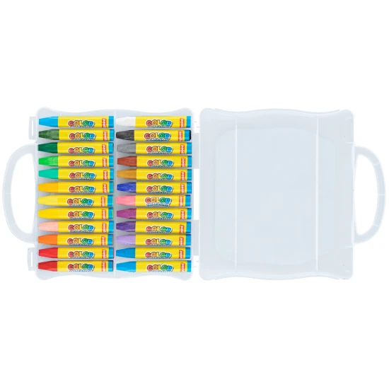 Bigpoint Pastel Boya 24 Renk - Şeffaf Çantalı Bigpoint Pastel Boya 24 Renk - Şeffaf Çantalı