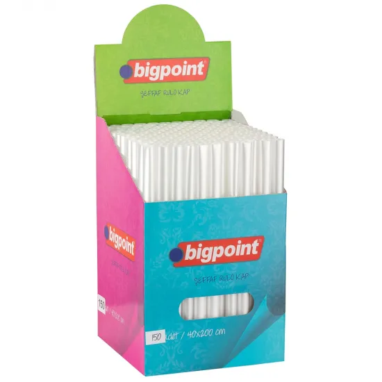 Bigpoint Şeffaf Rulo Kap 40 cm x 2 metre Bigpoint Şeffaf Rulo Kap 40 cm x 2 metre