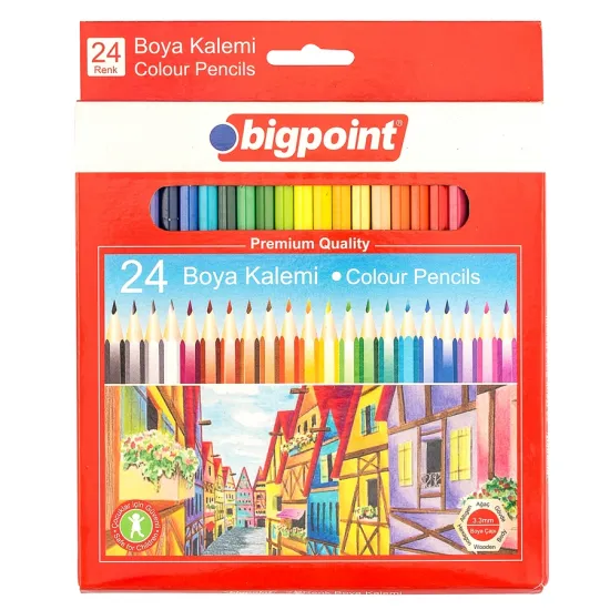 Bigpoint Kuru Boya Kalemi 24 Renk Bigpoint Kuru Boya Kalemi 24 Renk