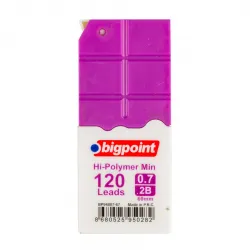 Bigpoint Kalem Ucu 0.7mm 2B 120'li Tüp Mor