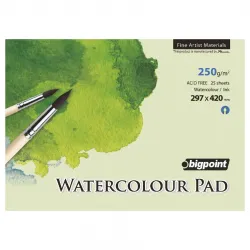 Bigpoint A3 Suluboya Blok 250 Gram - 25 Yaprak (Watercolour Pad)