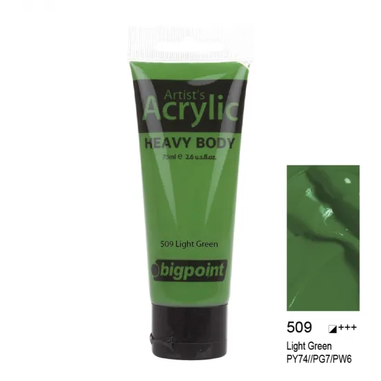 Bigpoint Akrilik Boya 75 ml Light Green 509 Bigpoint Akrilik Boya 75 ml Light Green 509