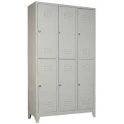 Metal Şantiye Soyunma Odası 6 Kapılı Ekonomik Elbise Dolabı